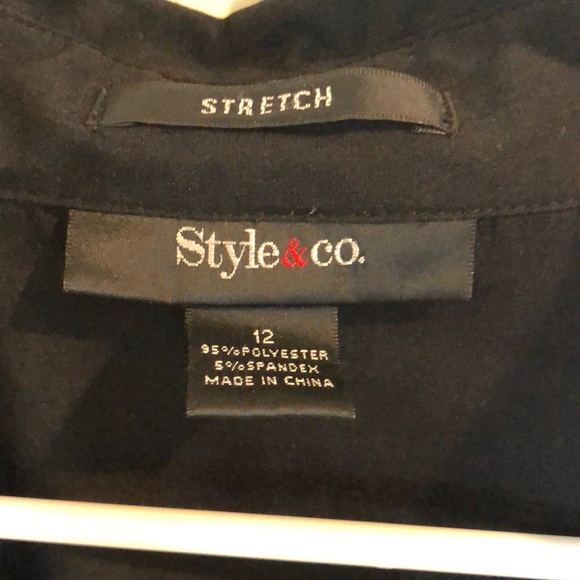 Stretch button down top - Picture 7 of 7